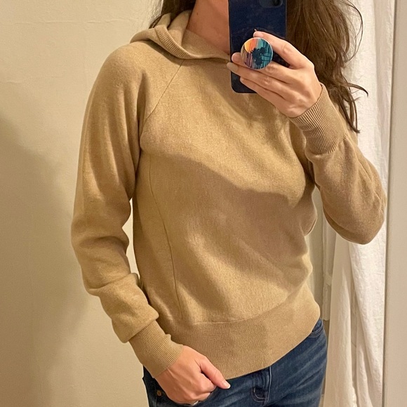 Thakoon Merino Wool Raglan Sleeve Sweater with Hood XS - Picture 2 of 6